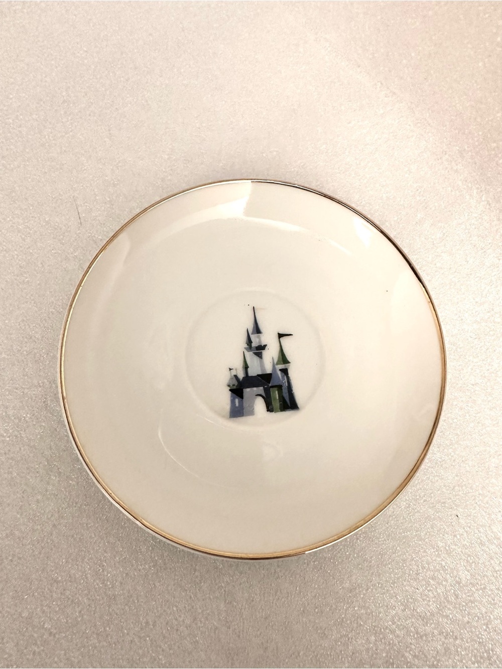Vintage Disneyland Sleeping Beauty Castle Tea Saucer